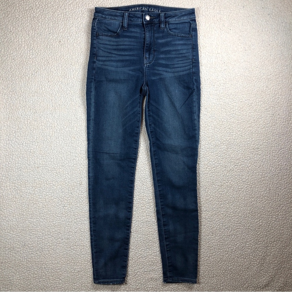 American Eagle Women's Super Stretch Super Hi Rise Jegging Size 4 Regular Jeans‎